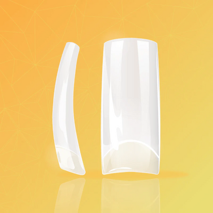 Square Natural -Half Moon Tips