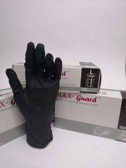 Nitrile Gloves Black Large 100’s