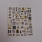 Black & Gold Nail Art Sticker JO-1997