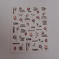 Words & Flowers Nail Art Sticker JO-2119