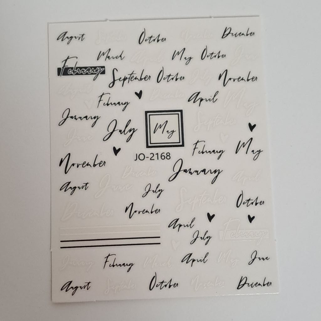 Words Nail Art Sticker JO-2168