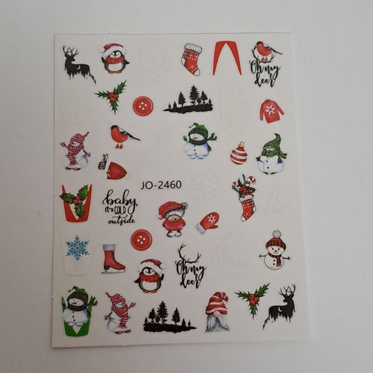 Christmas Nail Art Sticker JO-2460