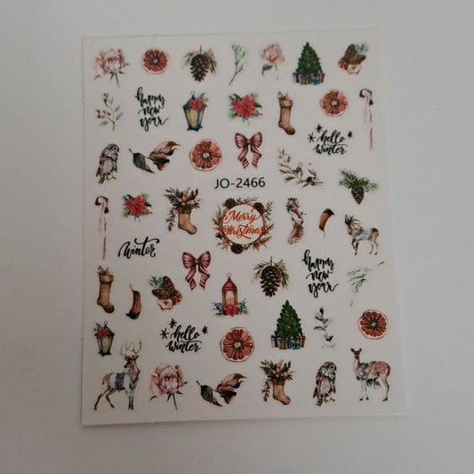 Christmas Nail Art Sticker JO-2466