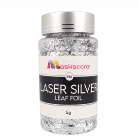 Laser Silver -Metallic Leaf Foil pots (5G)