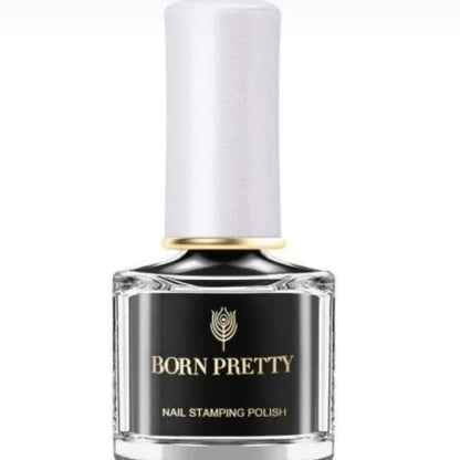 Black- Born Pretty Stamping Polish