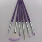 Nail Art Purple Brush 6’s