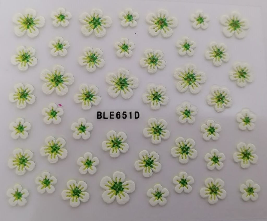 Nail Art Sticker green day flowers
