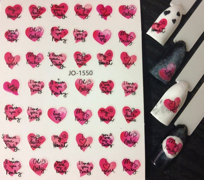 Valentine’s Nail Art Sticker JO-1550
