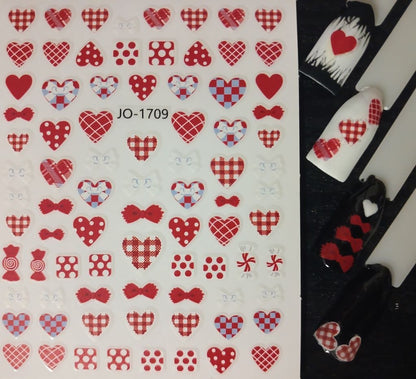 Valentine’s Nail Art Sticker JO-1709