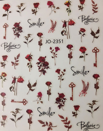 Valentine’s Nail Art Sticker JO-2351