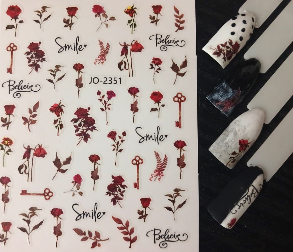 Valentine’s Nail Art Sticker JO-2351