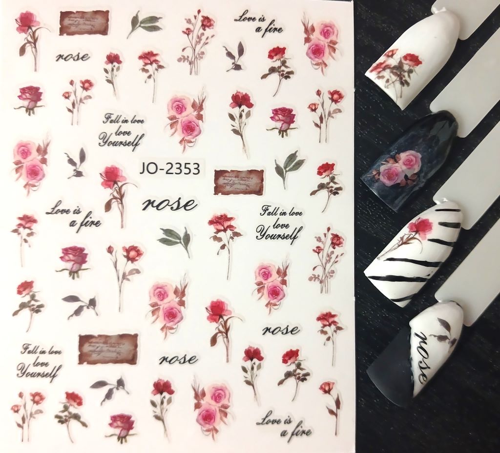 Valentine’s Nail Art Sticker JO-2353