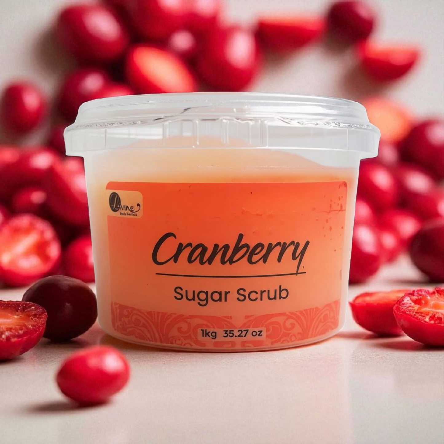 Cranberry Sugar Scrub 1Kg