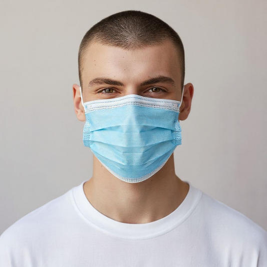 Face Mask 3 Ply Blue 50 pcs