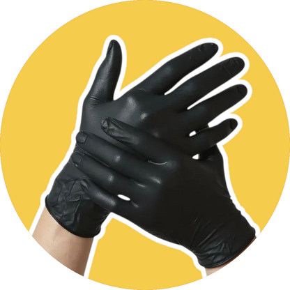 Nitrile Gloves Black Large 100’s