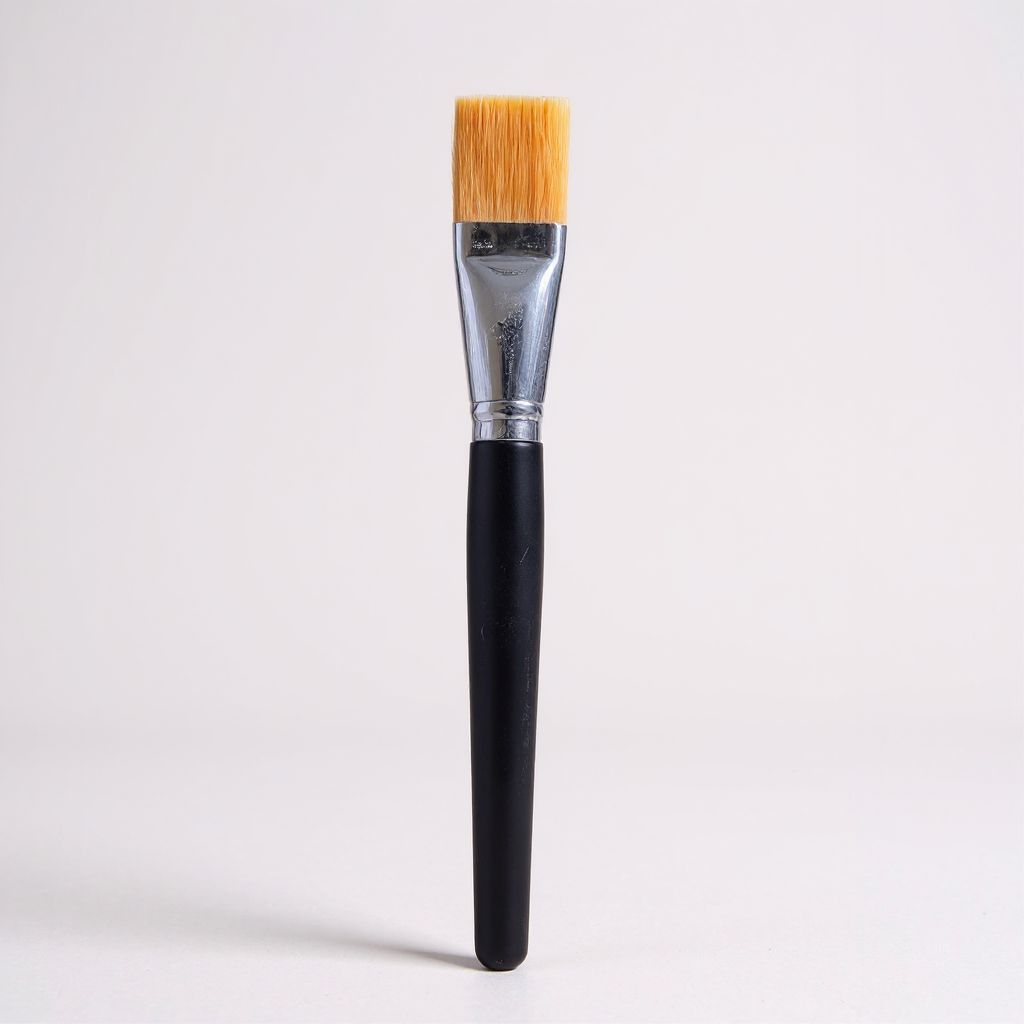 Mask Brush With Black Wooden Handle
