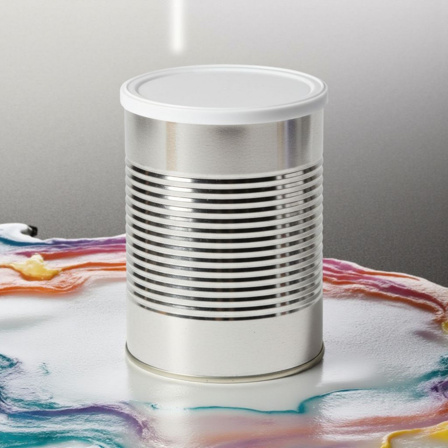 Empty Wax Tin Silver 800g