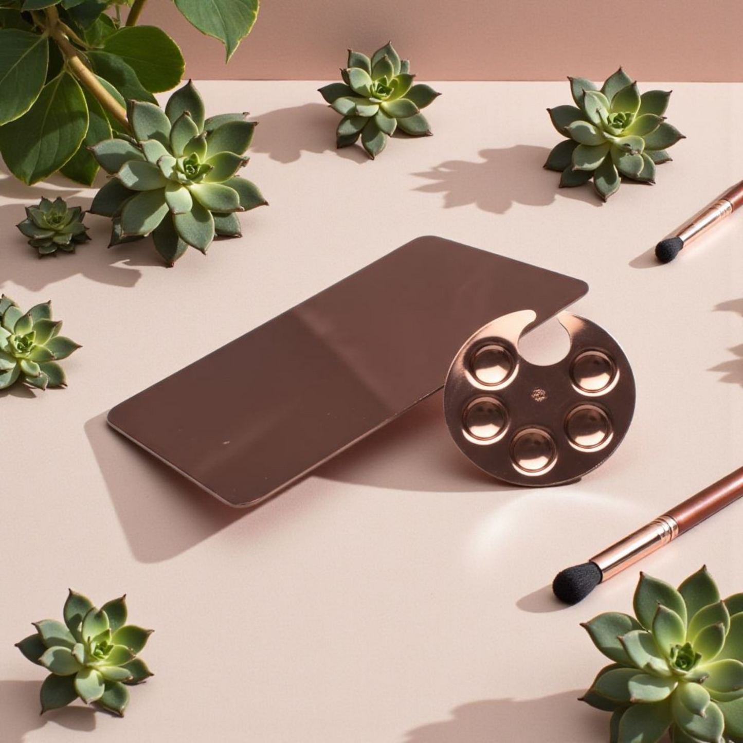 Rose Gold Mixing Palette 2pcs