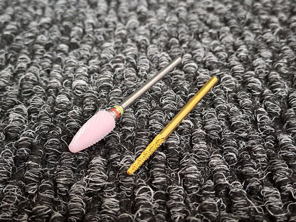 Drill Bits Pink Cone + Cuticle Bit Combo