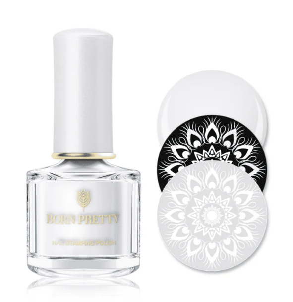 White- Born Pretty Stamping Polish