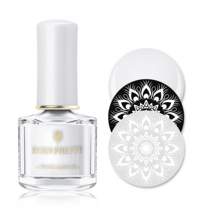 White- Born Pretty Stamping Polish
