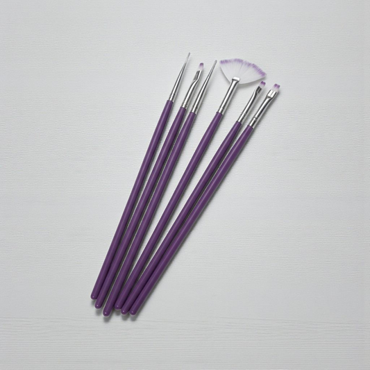 Nail Art Purple Brush 6’s