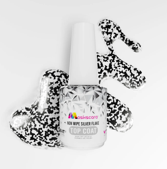 Non Wipe Top Coat - Silver Flake CLEARANCE SALE