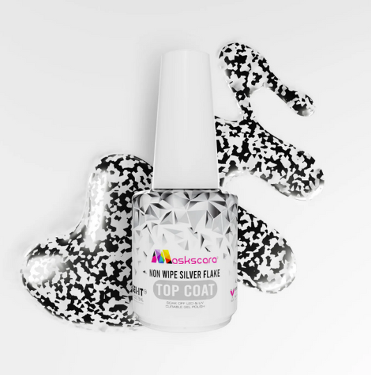 Non Wipe Top Coat - Silver Flake CLEARANCE SALE