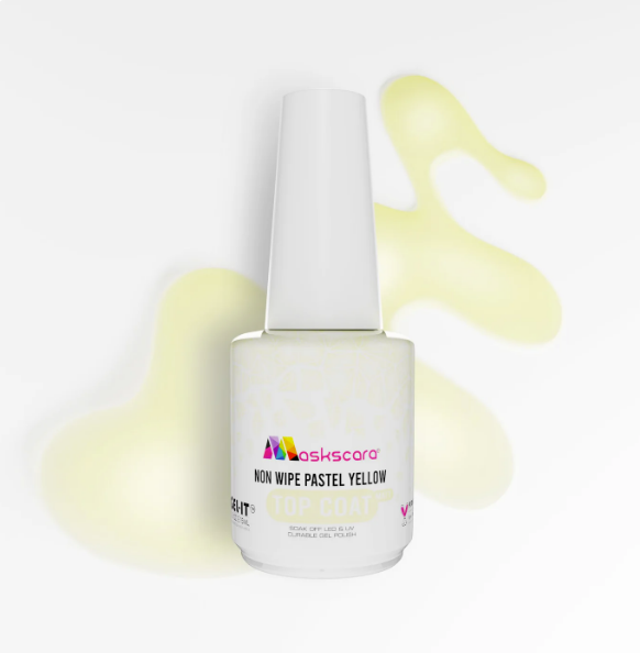 Non-Wipe Pastel Topcoat - Yellow CLEARANCE SALE