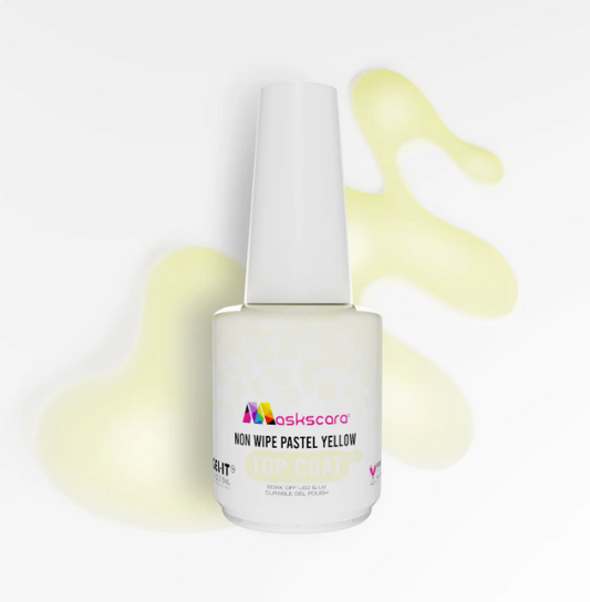 Non-Wipe Pastel Topcoat - Yellow CLEARANCE SALE