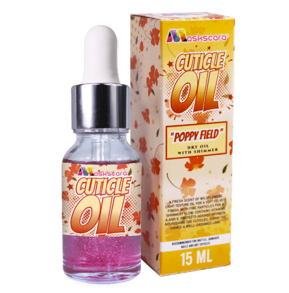 Dry Cuticle Oil With Shimmer - Poppy Field CLEARANCE SALE
