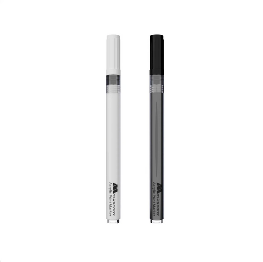 Black & White Acrylic Paint Marker Set