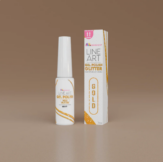Line Art Gel 7ml - Gold Glitter