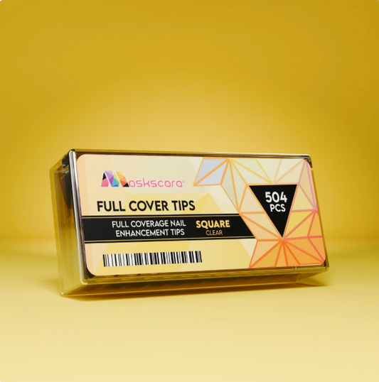 Full Cover Clear Square Medium Tips CLEARANCE SALE