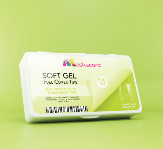 Soft Gel Tips - Full Cover (Square Medium) CLEARANCE SALE