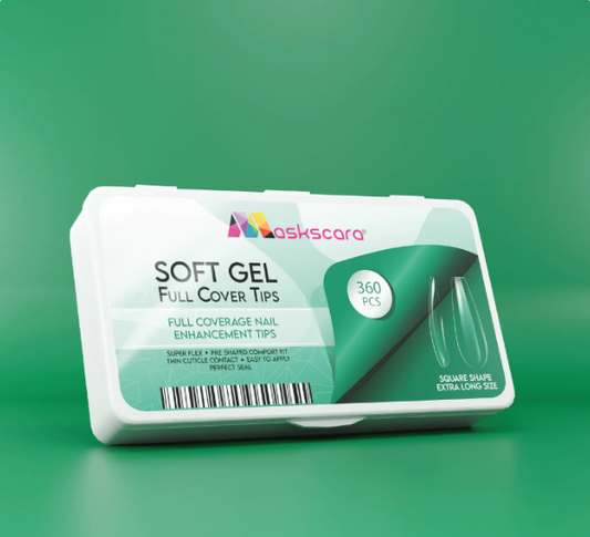 Soft Gel Tips - Full Cover (Square Extra Long) CLEARANCE SALE