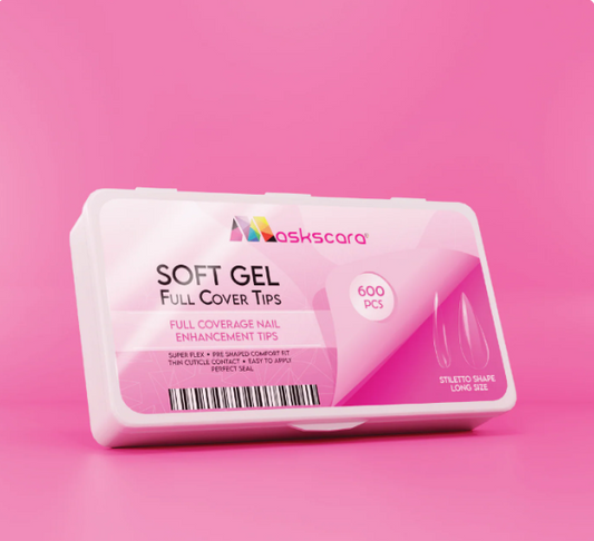 Soft Gel Tips - Full Cover (Stiletto Long) CLEARANCE SALE