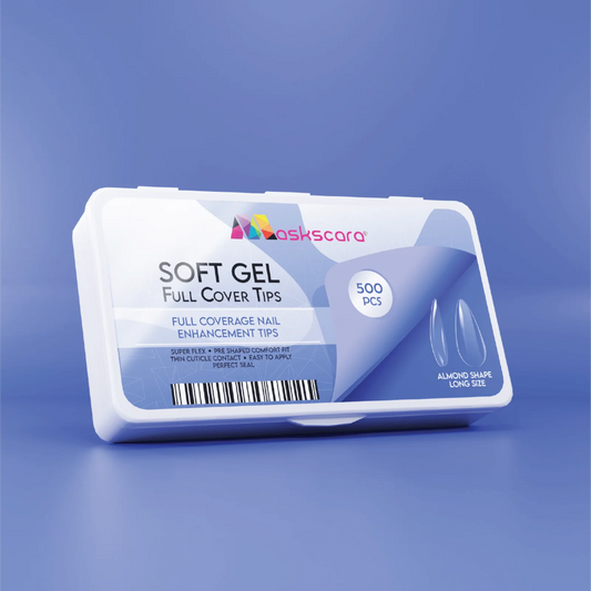 Almond Long- Soft Gel Tips Full Cover