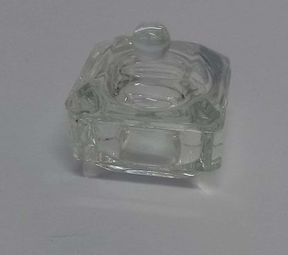 Square monomer glass with lid