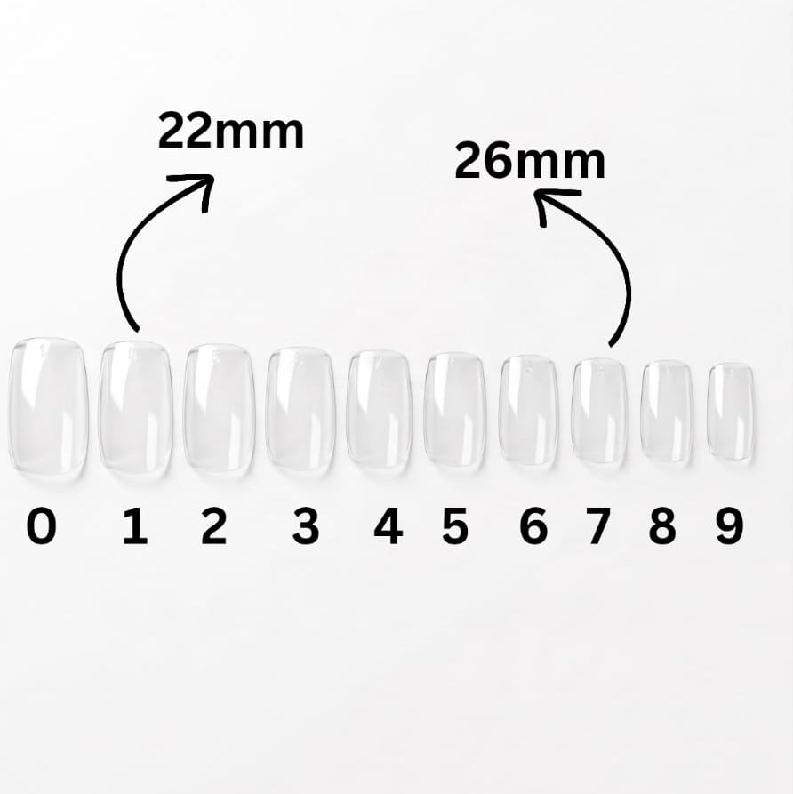 Nailz Full Cover Soft Gel Tips Square Medium 360pc