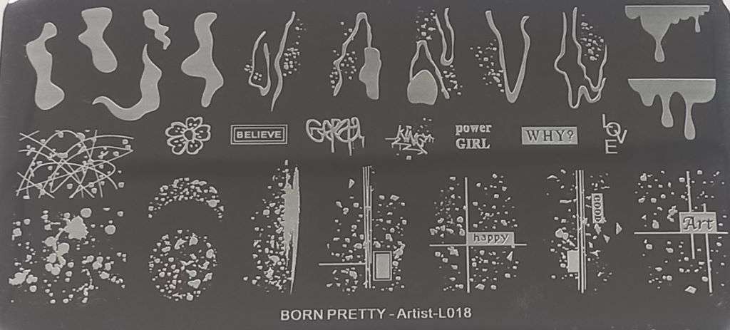 Stamping Plate Born Pretty – Artist L018