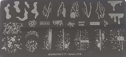 Stamping Plate Born Pretty – Artist L018