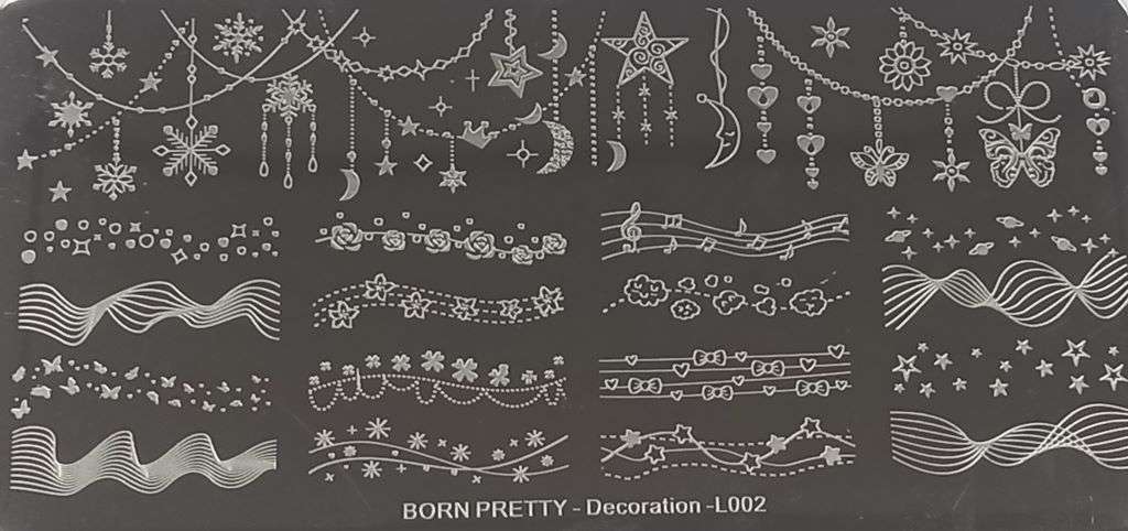 Stamping Plate Born Pretty – Decoration L002