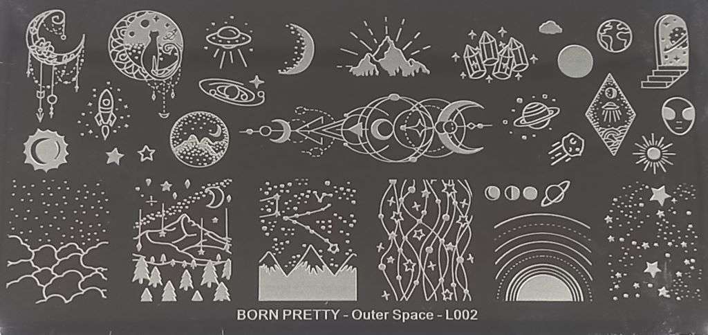 Stamping Plate Born Pretty – Outer Space L002