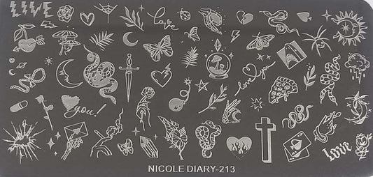 Stamping Plate Nicole Diary-213