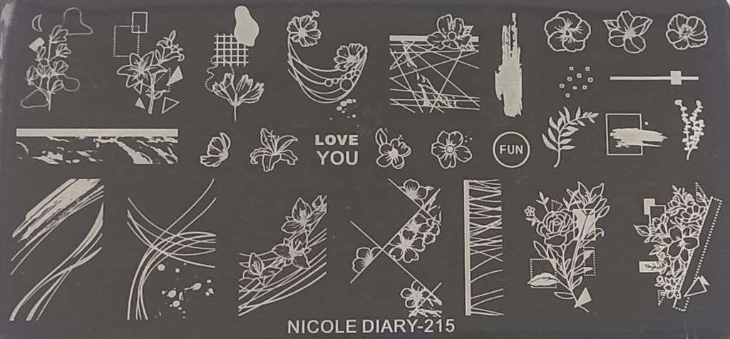 Stamping Plate Nicole Diary-215