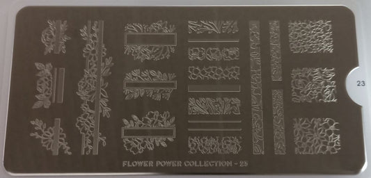 Stamping Plate Flower Power Collection23