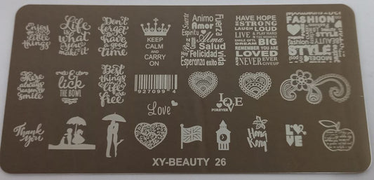 Stamping Plate XYBeauty26