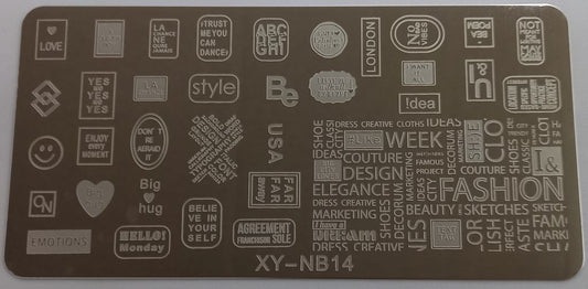 Stamping Plate XYNB14