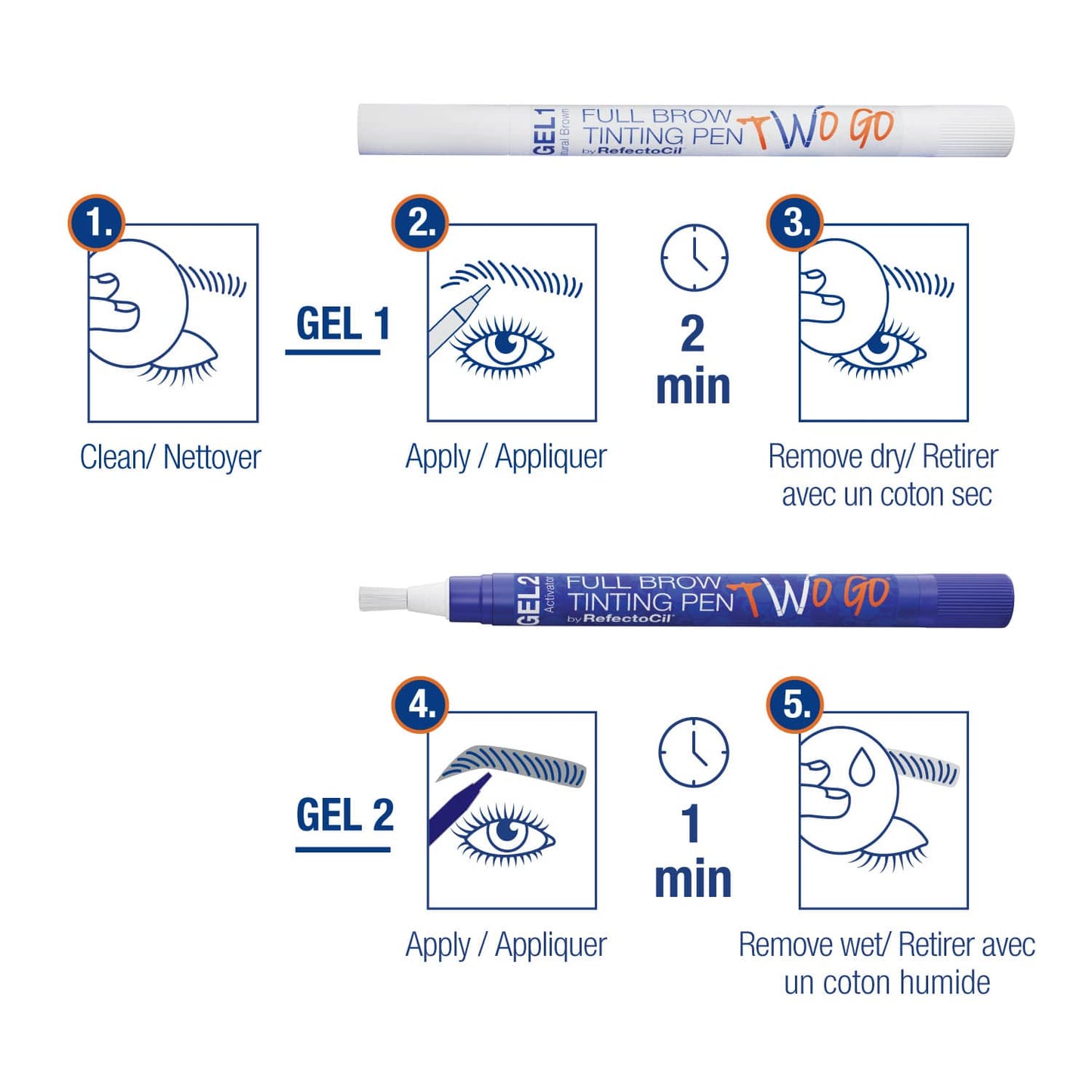 RefectoCil Two Go Full Brow Tinting Pen Natural Brown